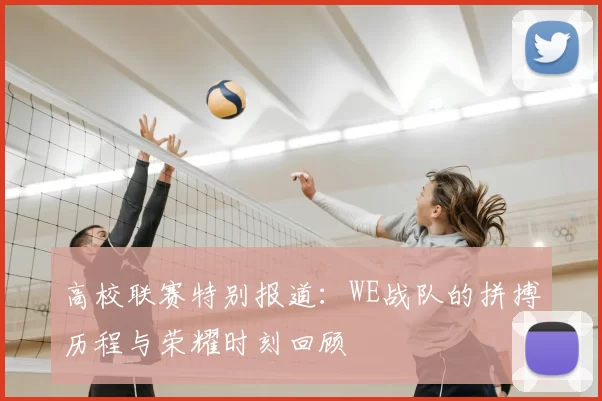 高校联赛特别报道：WE战队的拼搏历程与荣耀时刻回顾