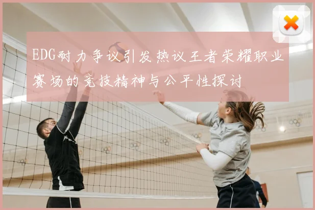 EDG耐力争议引发热议王者荣耀职业赛场的竞技精神与公平性探讨